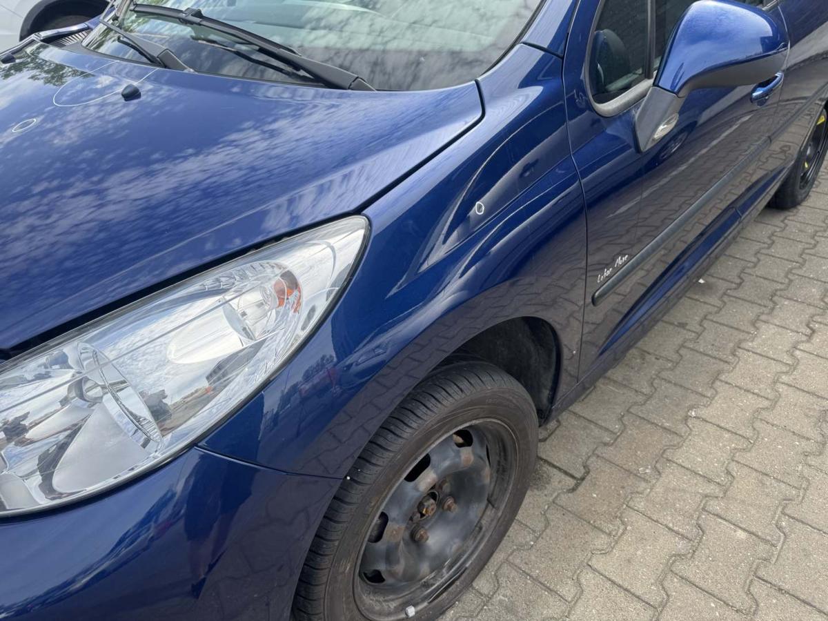 Peugeot 207SW original Kotfl&uuml;gel vorn links KPL Montebello blau Bj.2009